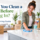 cleaning before moving in